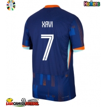 Camisa de Futebol Holanda Xavi Simons #7 Equipamento Secundário Europeu 2024 Manga Curta
